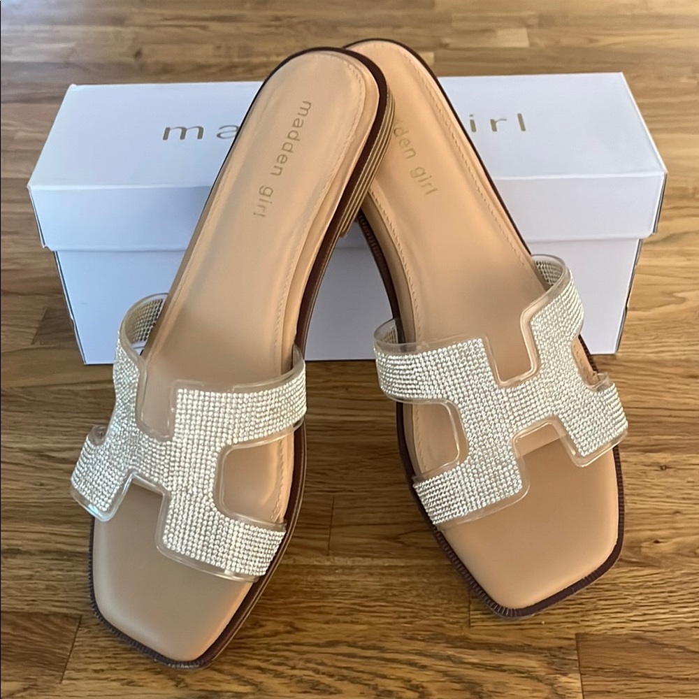 NWT Madden Girl Hailey-R Slide Sandals - Picture 3 of 12